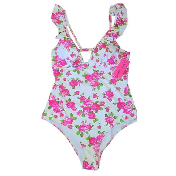 Bersey Johnson One Piece Ruffle Floral Swimsuit Padded
Love Always Size XL NWT - Picture 2 of 10